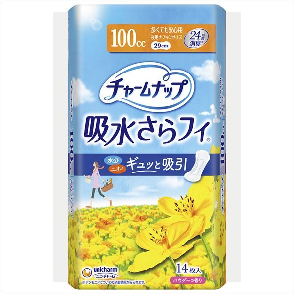 まとめ買い-24点セット チャームナップ多くても安心用１４枚 ユニ チャーム ユニチャーム 生理用品