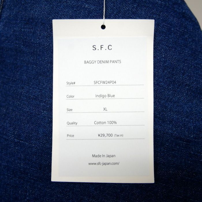 Stripes For Creative S.F.C SFC 国内正規 24AW BAGGY DENIM PANTS 