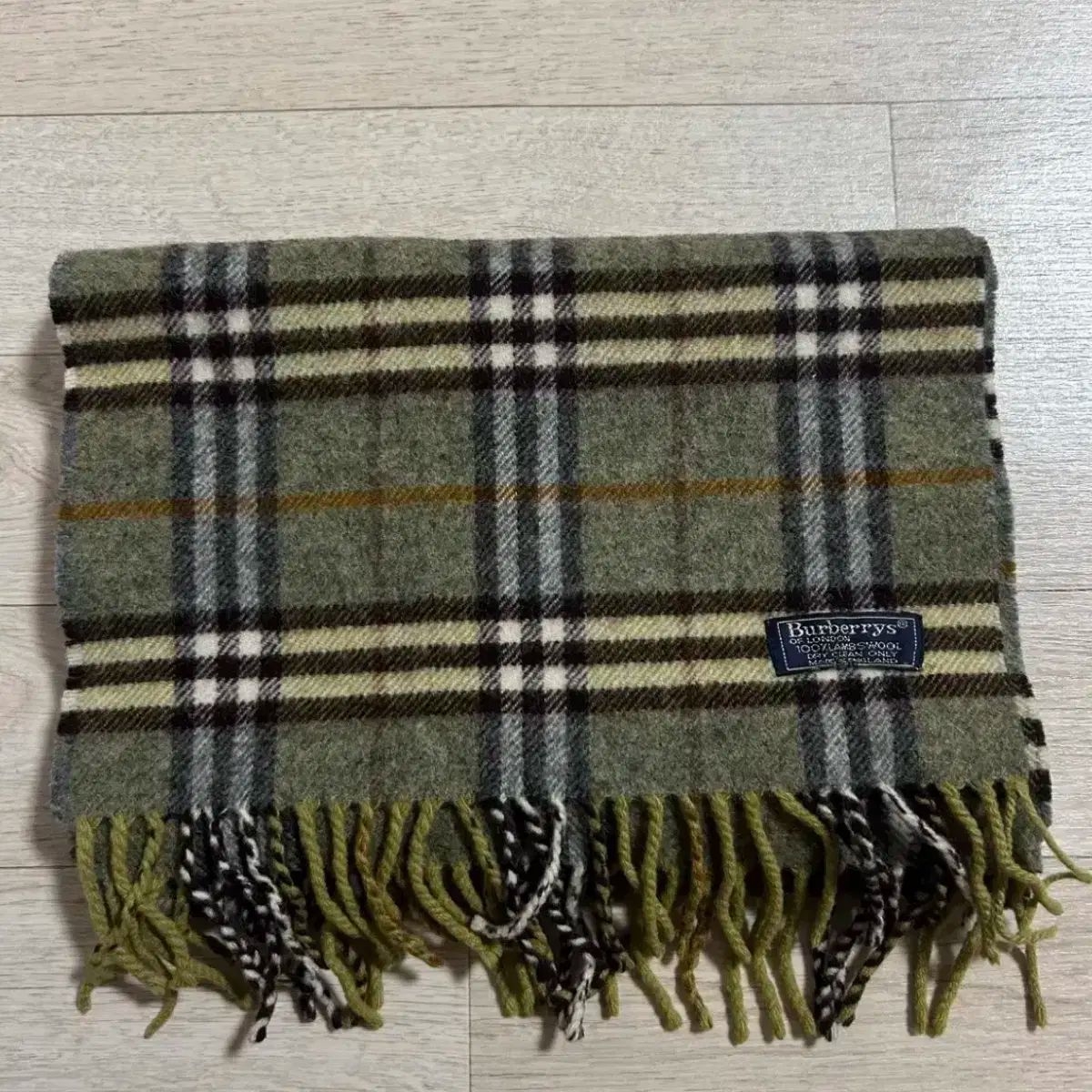 BURBERRY(バーバリー) ラムウール チェック マフラー - メルカリ