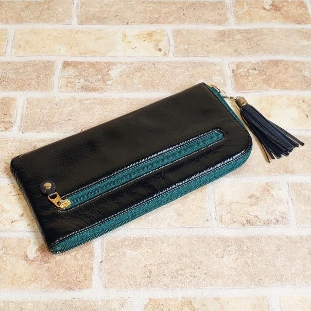 アタオ ATAO ☆ リモ limo エナメルレザー L字ファスナー 長財布
