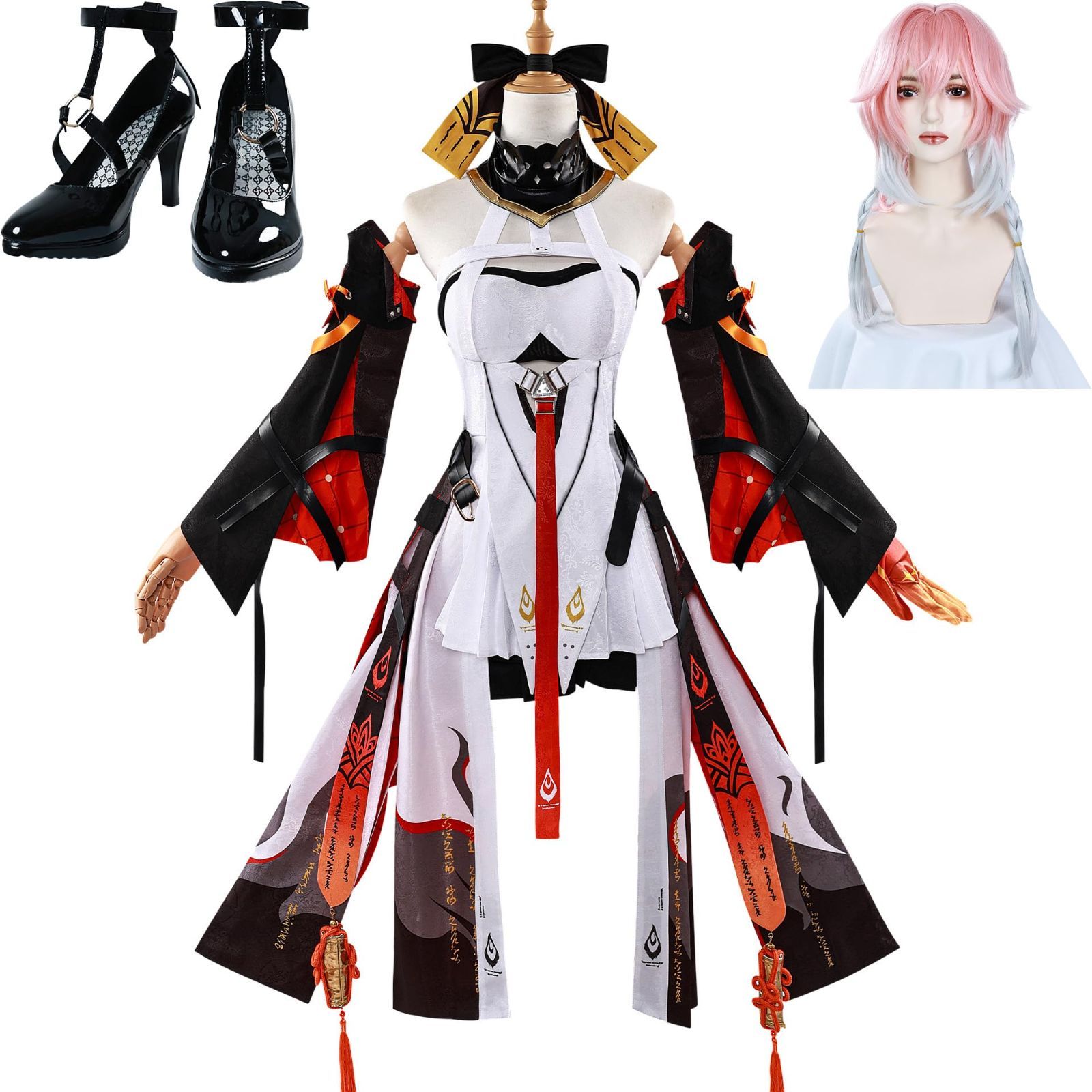 ♥ 長離 ウィッグ 靴 COSPLEE 鳴潮 コスプレ衣装 ウイッグ-靴付き コスチューム 舞台装 文化祭 人気ゲーム パーティー 大人 仮装 学園祭 撮影 cosplay クリス ハロウィン