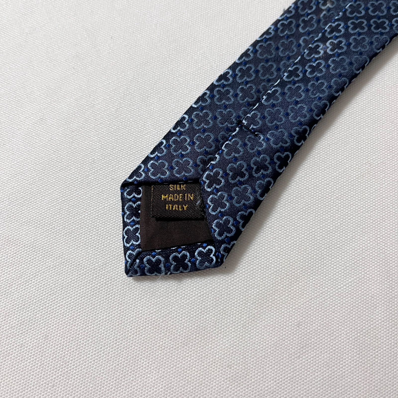 【美品】LOUIS VUITTON シルク ネクタイ 極美品】ルイヴィトン ネクタイ モノグラム ネイビー シルク