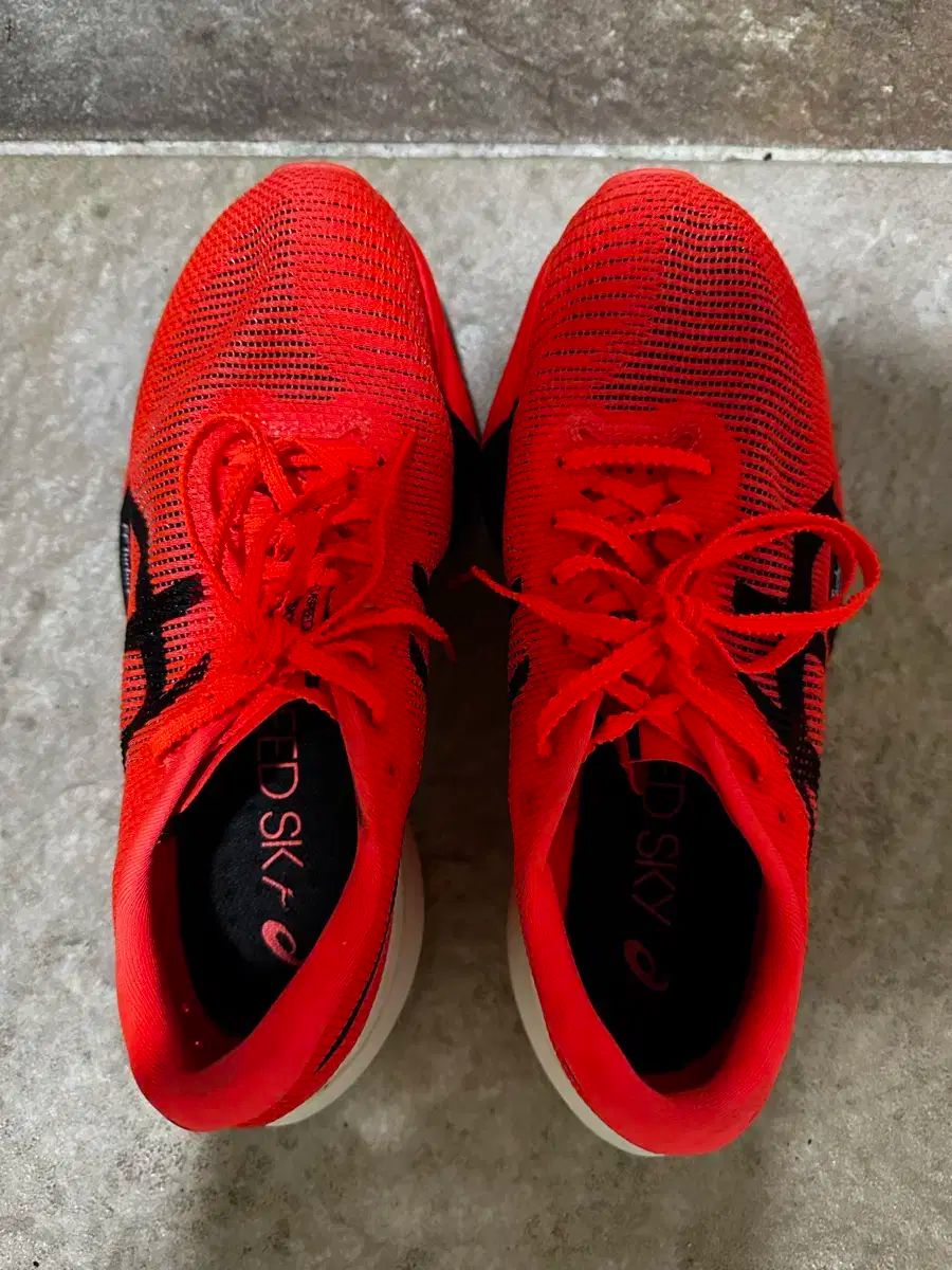 アシックス メタスピード スカイ パリ サンライズ レッド ブラック 240