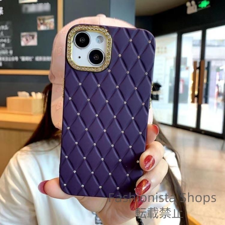 新品未開封 キルティングビジューiPhoneケース iPhone15 サックス ダーリッチ Darich キルティングビジューiPhoneケース