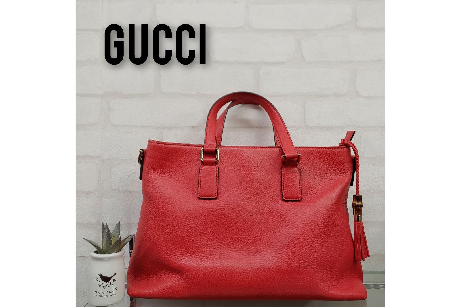 SALE／55%OFF】 GUCCI グッチ グッチ レザートートバッグ ビック