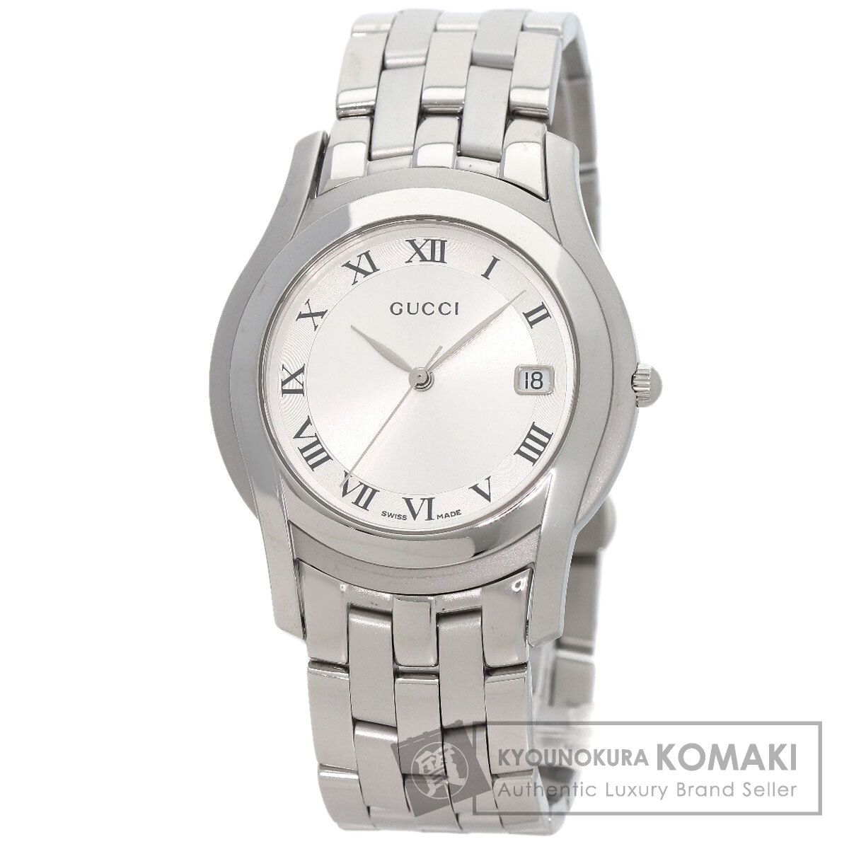 GUCCI グッチ 5500M ラウンドフェイス 腕時計 SS SS メンズ