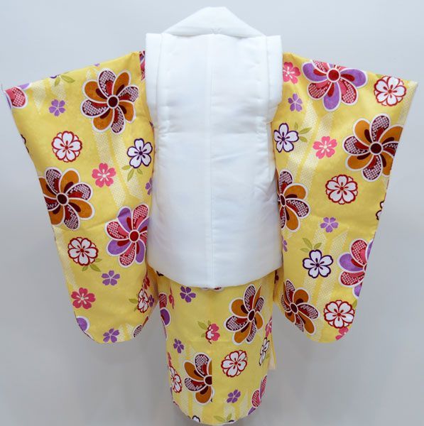 七五三 三歳 女児 女の子 刺繍入 被布着物フルセット 千紫万紅 NO25911 七五三 3才 3歳 三才 三歳 女児 女の子 刺繍被布着物フルセット