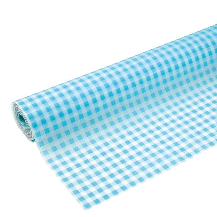 （まとめ買い）アーテック カラー不織布ロール ギンガムチェック 水 3m 切売 18737 【×3セット】 [イベント衣装・コスチューム]