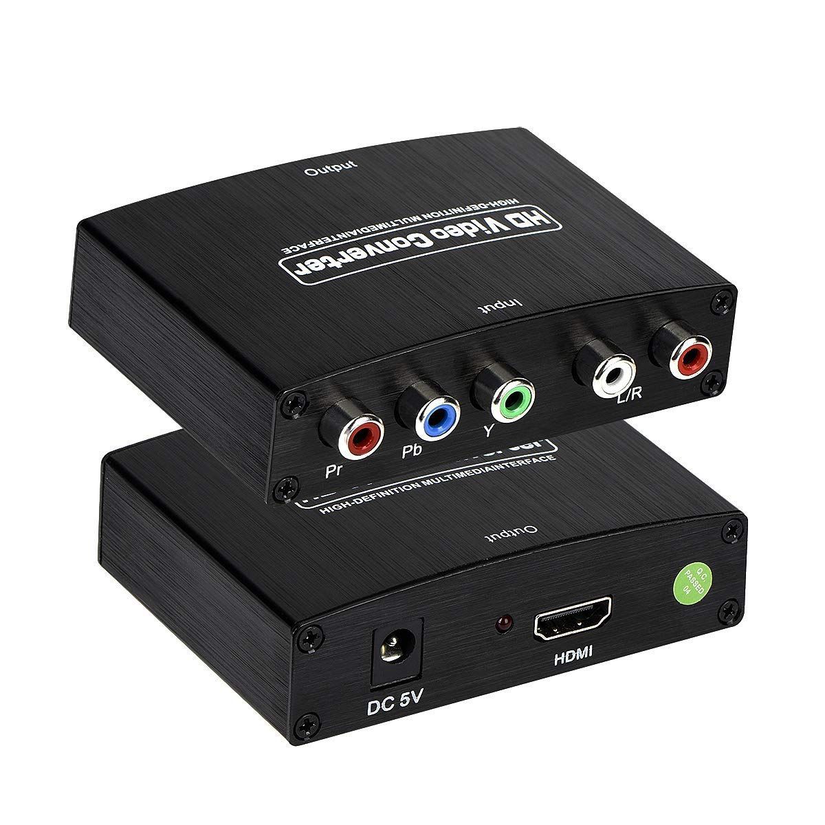 Brand New Component to HDMI Converter Converter 1080P Compatible 5RCA RGB YPbPr to HDMI Converter HDCP Audio Video Converter HDTV V1.3 V1.4 HDCP Converter HDTV, DVD, PSP, Xb