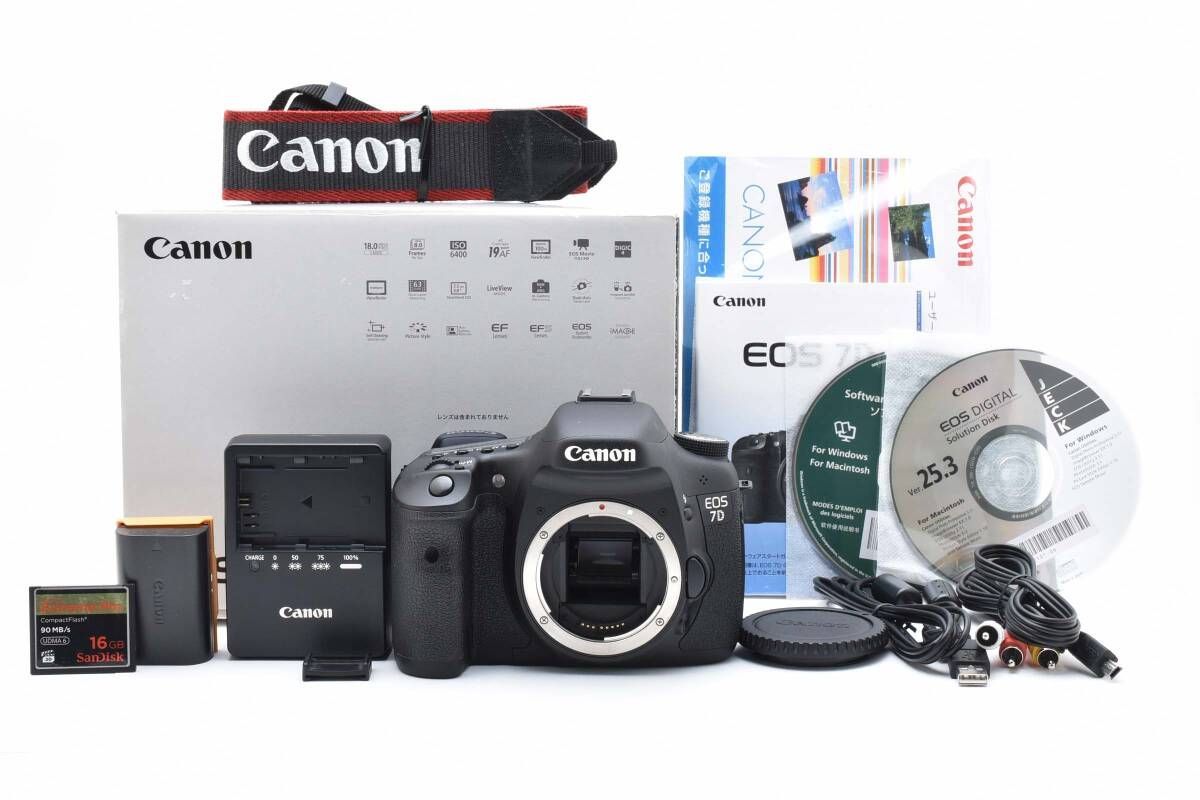 ⑯ Canon キャノン EOS 7D デジタル一眼 デジタルカメラ ZOOM EF-S 18