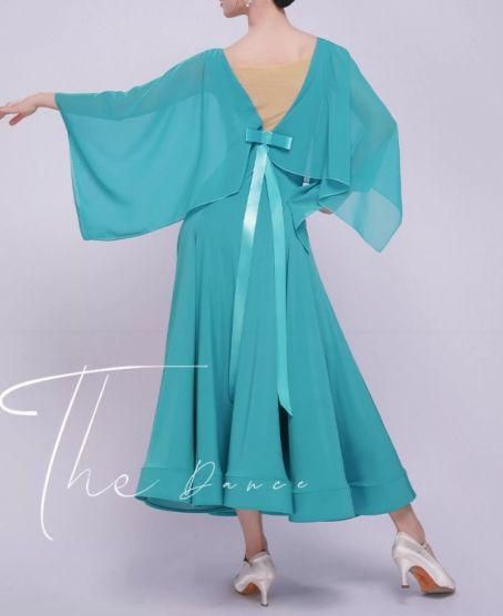 【激安大特価！】 社交ダンス ドレス モダンドレス 露出控えめ パーティー オーダーメイド