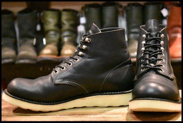 7D 良品 13年】レッドウィング 9070 アイリッシュセッター 黒 ブラック