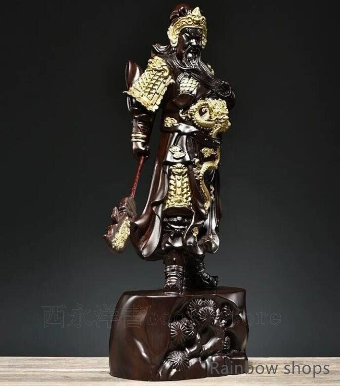 極上品 仏教工芸 精密細工 関羽像 精密 彫刻 武財神 中国武将 三国志 特選 木彫仏像 極上品 仏教工芸 精密細工 関羽像 精密彫刻 極上