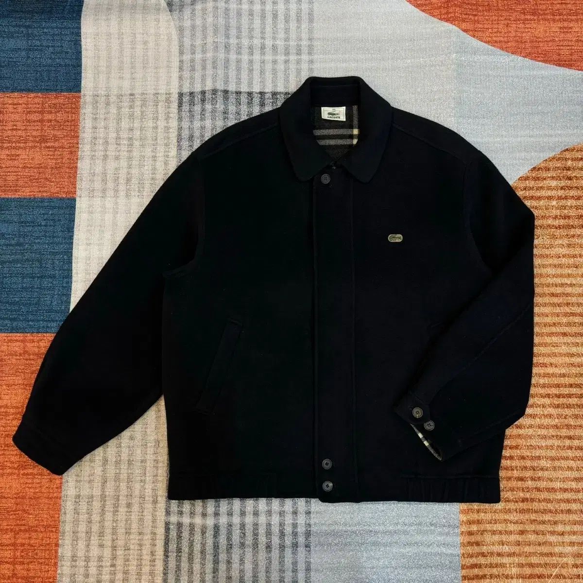 【雷市場（ポンジャン）商品韓国直送】 LACOSTE(ラコステ) ウール カシミア ジャケット XL ネイビー （ nj18
