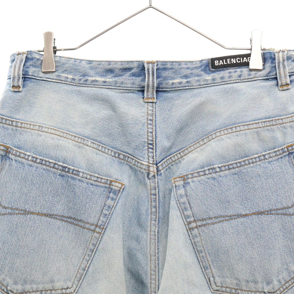 BALENCIAGA (バレンシアガ) 22AW Pull-Up Denim Trousers プルアップ 