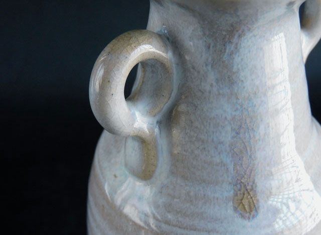 十四代 坂倉 新兵衛 萩 耳付 花入