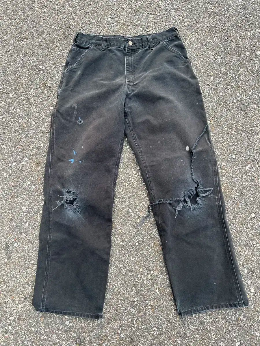 Carhartt カーハート B01 ダックカンバス ワークパンツ ブラック 34in