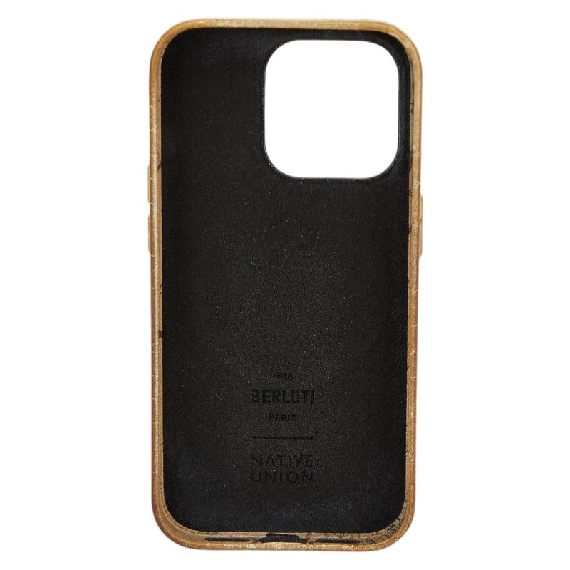 ベルルッティ iPhone15Pro スマホケース 携帯ケース ブラウン レザー