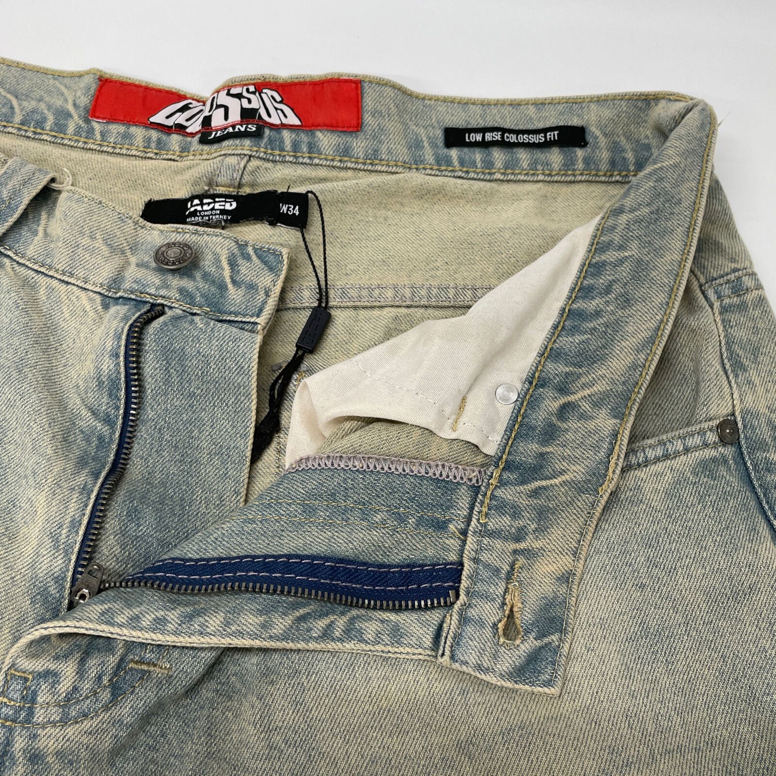 パンツ jaded london w34 Jaded London ジェイデッドロンドン ワイド デニムパンツ W34