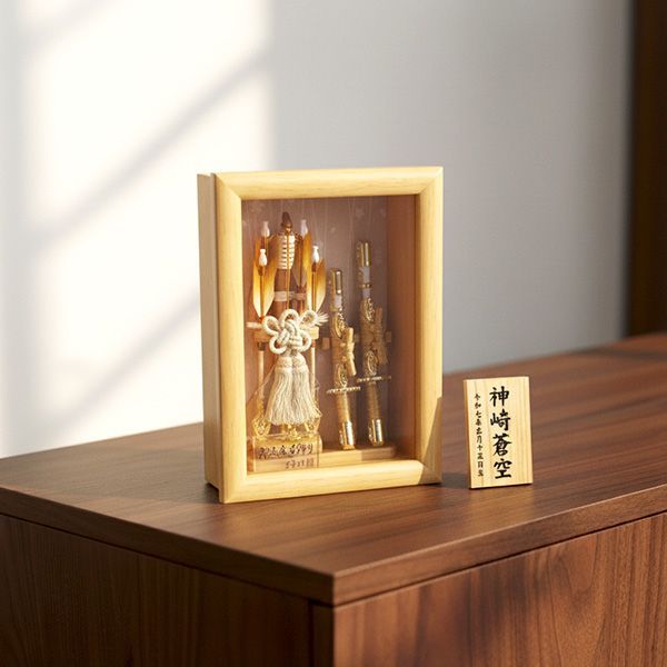 宝童作 8号 額破魔弓 北斗 無垢造り