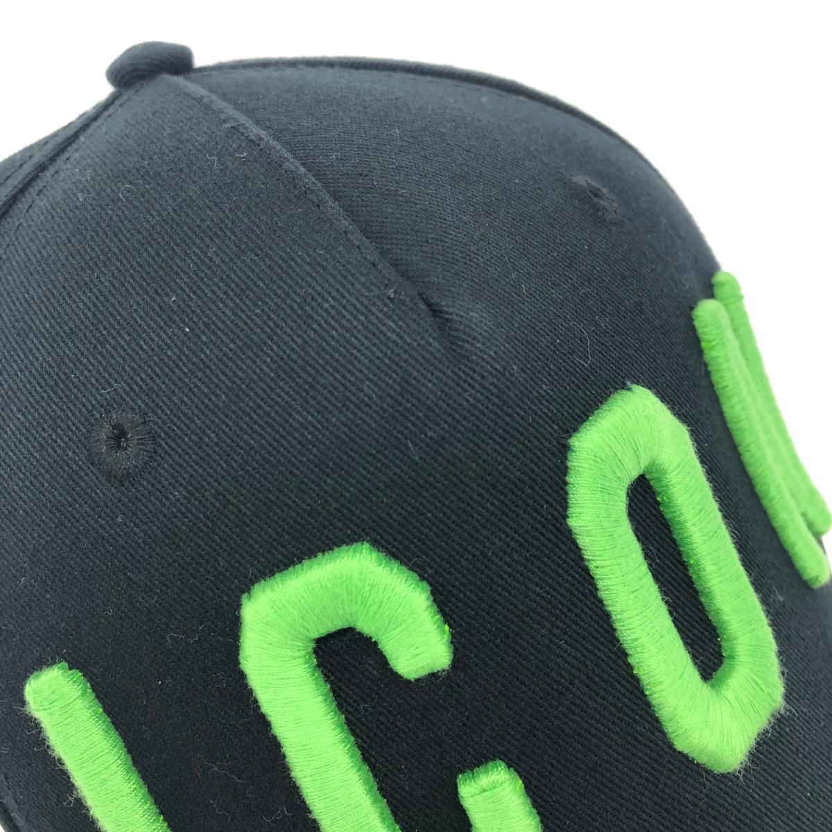 Dsquared2 ディースクエアード キャップ ブラック ロゴ 綿100