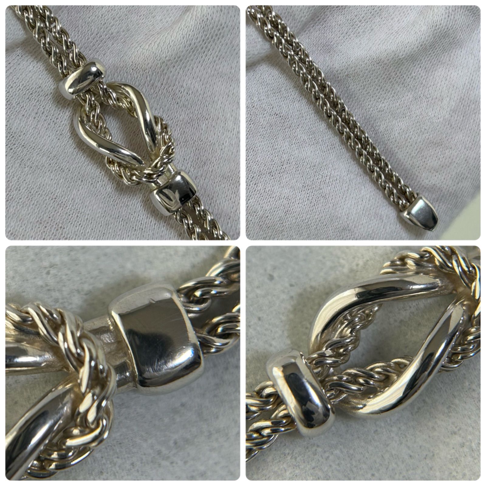 ティファニー ダブルロープ ノット ブレスレット Ag925 ティファニー ブレスレット ノット ダブルロープ AG925 ヴィンテージ