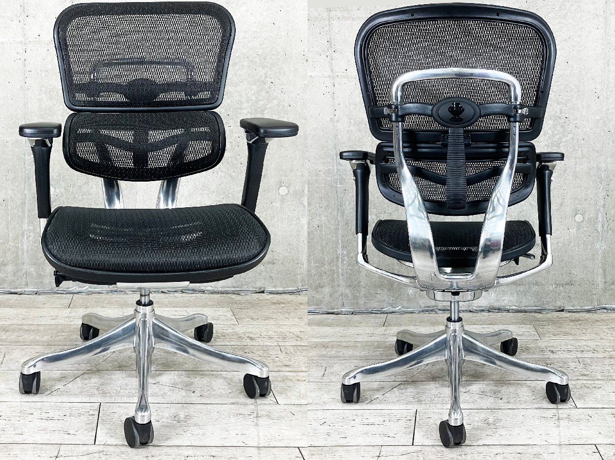 Ergohuman/ エルゴヒューマン□PRO / プロ□エルゴノミクスチェア□黒