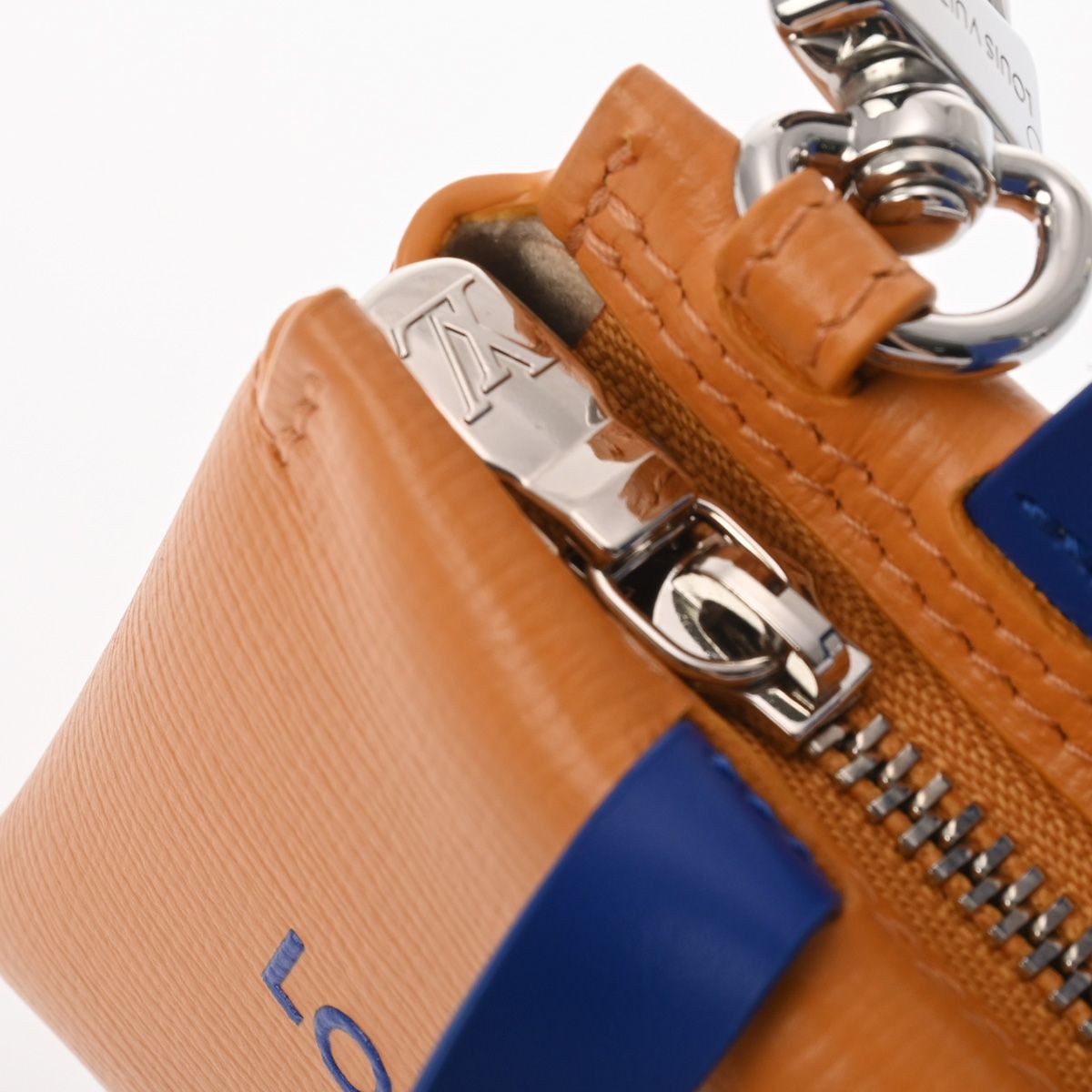 新同 ルイヴィトン バッグチャーム LV ミニ ショッパー オレンジ M 02699 レディース メタル キーホルダー