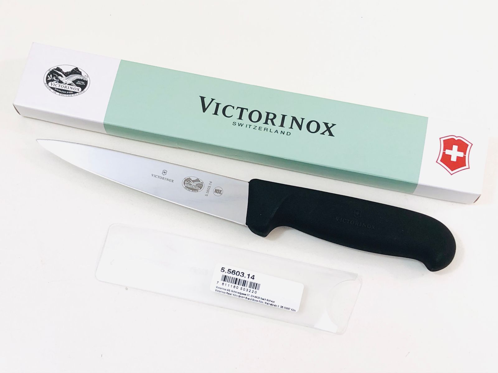 未使用☆VICTORINOX(ビクトリノックス) 骨スキ丸 ステンレススチール スイス ブラック 16x3x2cm 牛刀包丁 5.5603.14  リプロス キッチン 調理 料理 刃物 - メルカリ