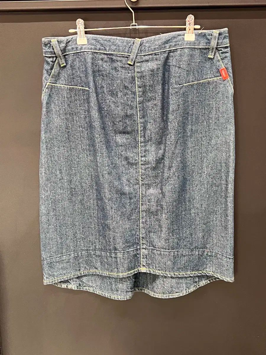 エヴィス デニムスカート EVISU 2-in-1 オールオーバーロゴジャカードレギュラーフィットデニム