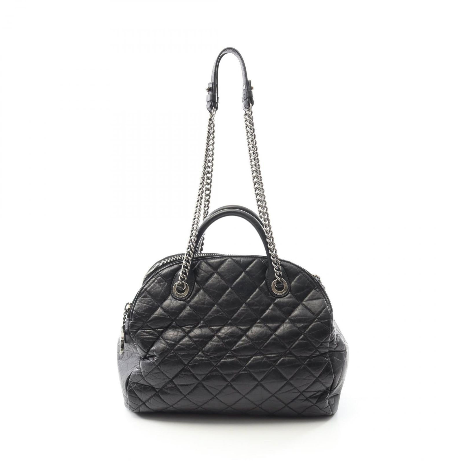 シャネル CHANEL トートバッグ マトラッセ ブラック レザー マトラッセ 2wayハンドバッグ レディース Used B