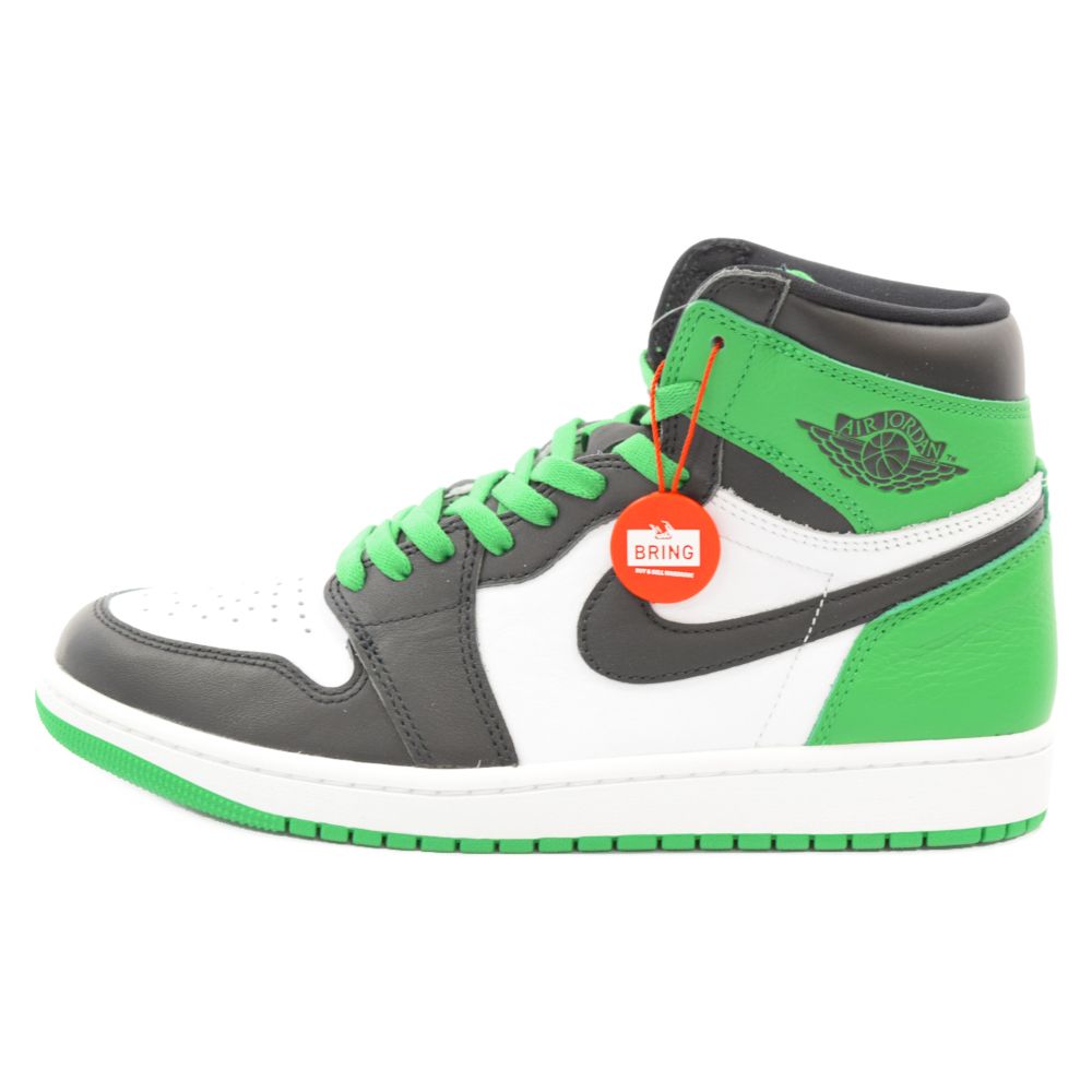 NIKE (ナイキ) AIR JORDAN 1 RETRO HIGH OG Black and Lucky Green ...