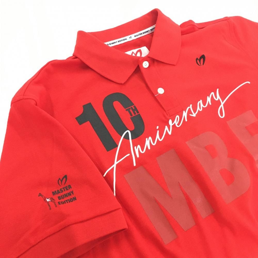 マスターバニーエディション　半袖ポロシャツ　10周年 　バッドマン　大きいサイズ マスターバニー×バットマン 半袖ポロシャツ 白×黒 10周年 メンズ