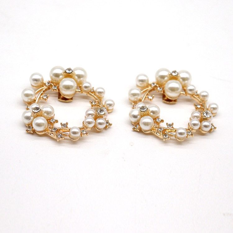 シューズクリップ パール シューズアクセサリー 結婚式 シューズ