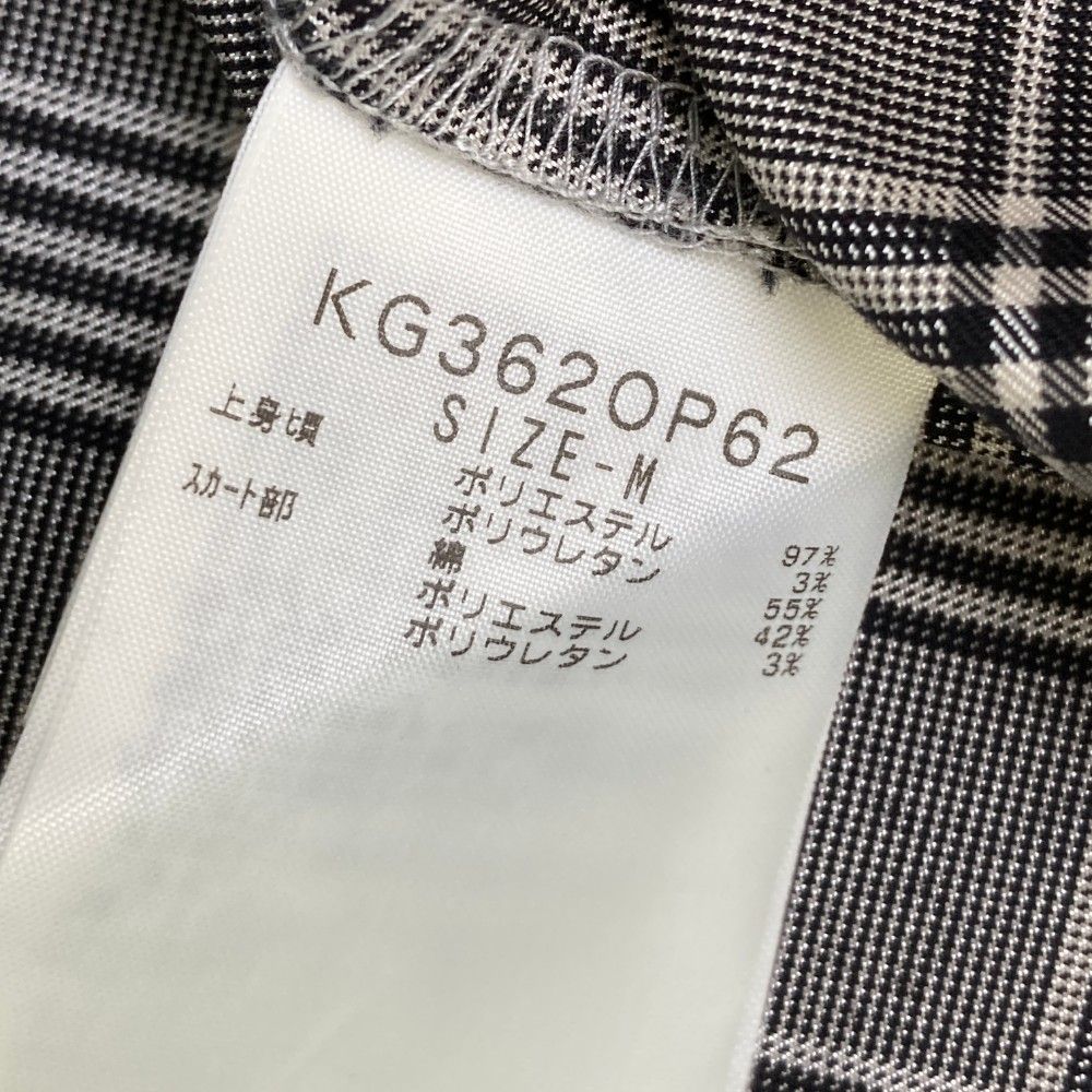 サイズ：M KAPPA GOLF カッパゴルフ 半袖ワンピース チェック柄