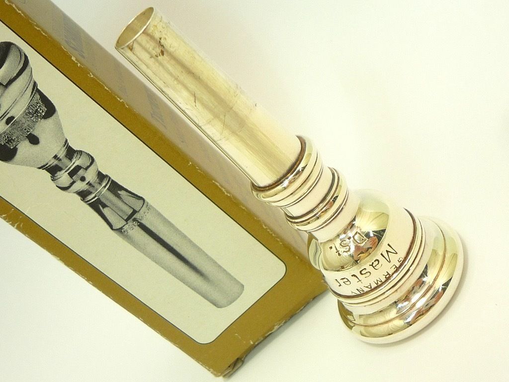 Schmidt シュミット トランペット用 TRUMPET マウスピース GERMANY Master D.St. シルバープレート Since1842 箱 必見