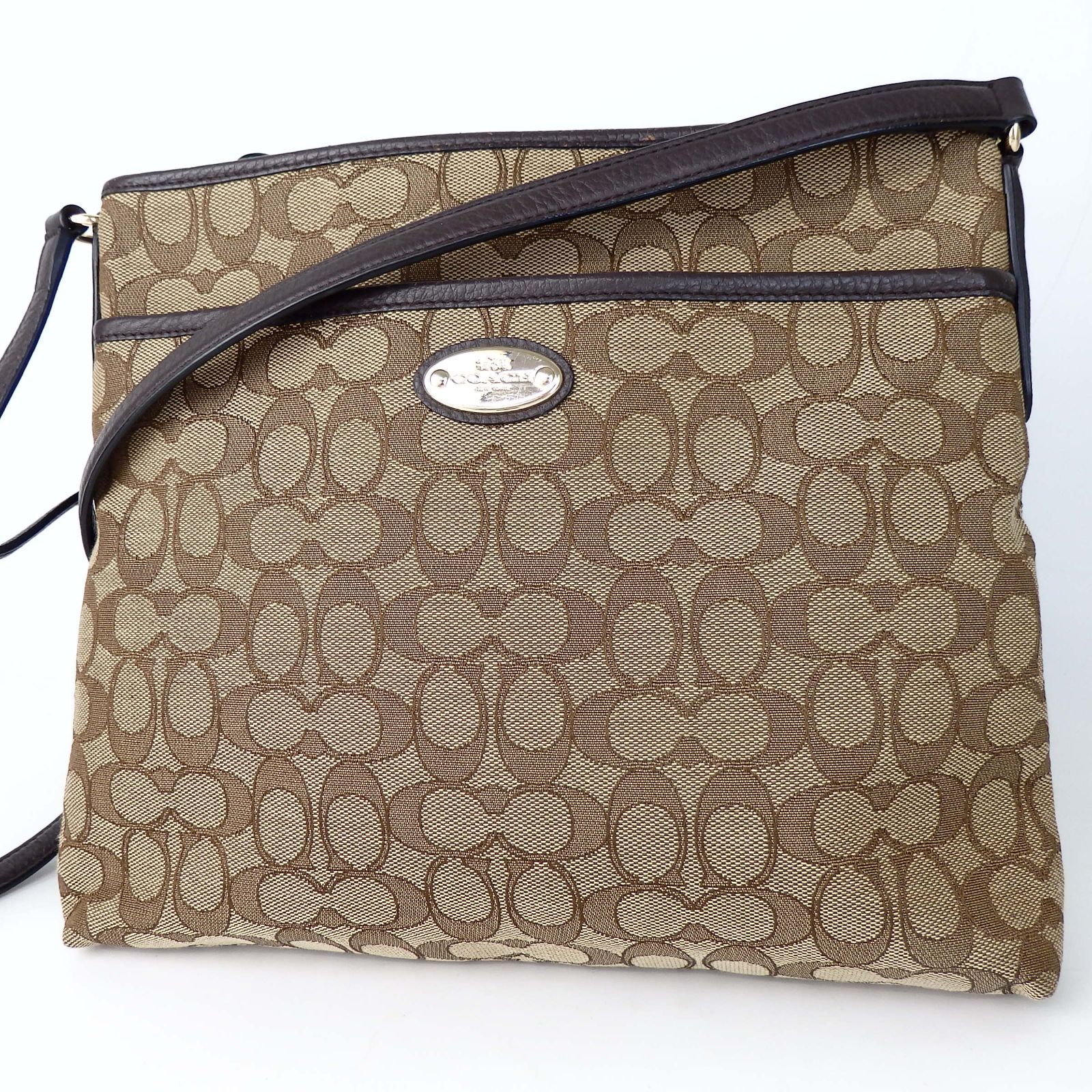 COACH】コーチ シグネチャー ショルダーバッグ F36378 ブラウン 