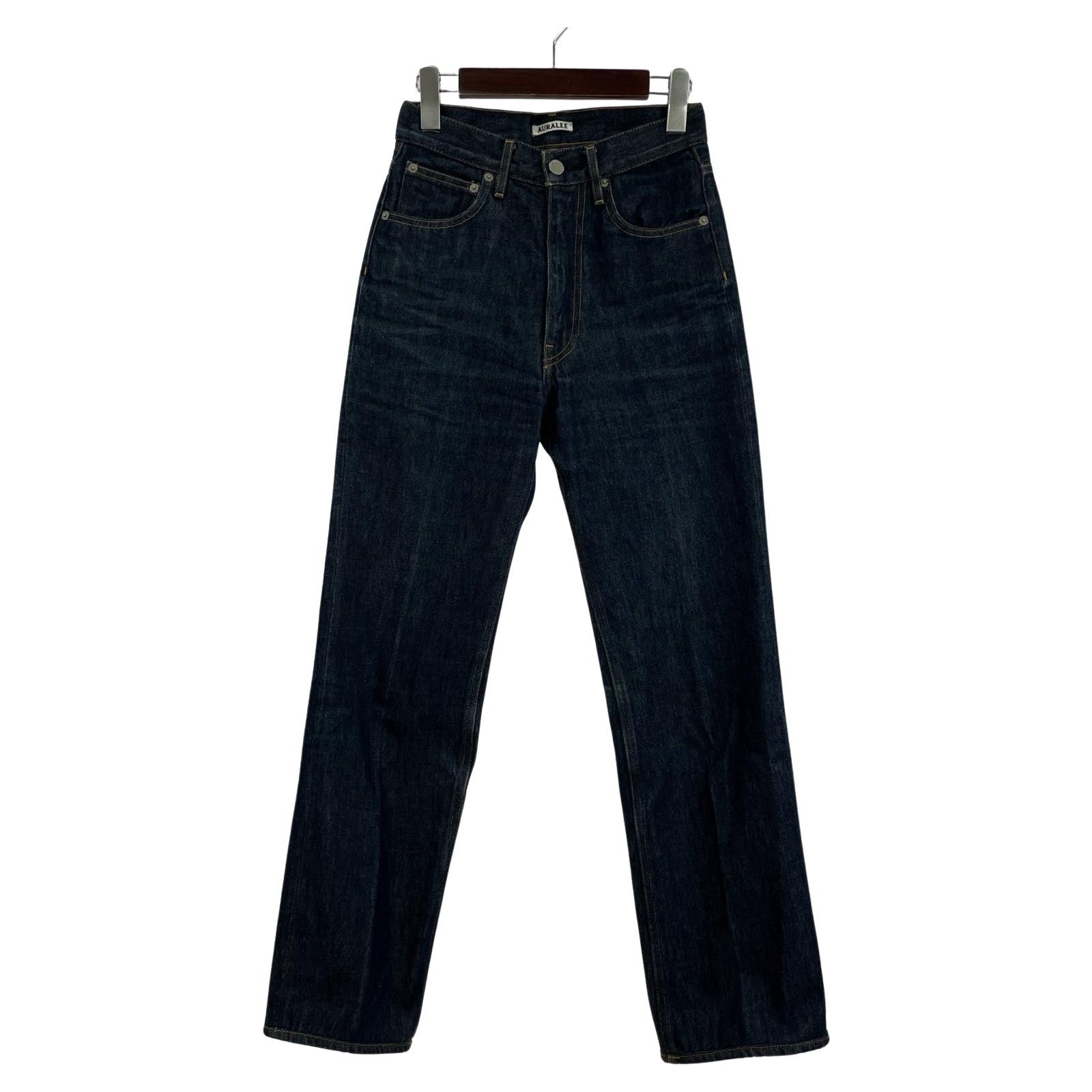 AURALEE HARD TWIST DENIM 5P PANTS 24 インディゴ