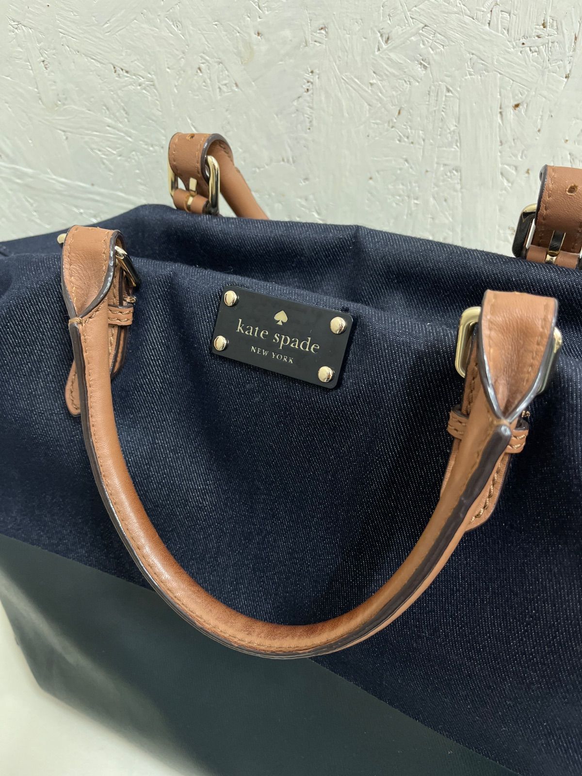 美品　kate spade デニム ボストンバッグ kate spade new york｜キップ デニム スモール トート | Rakuten