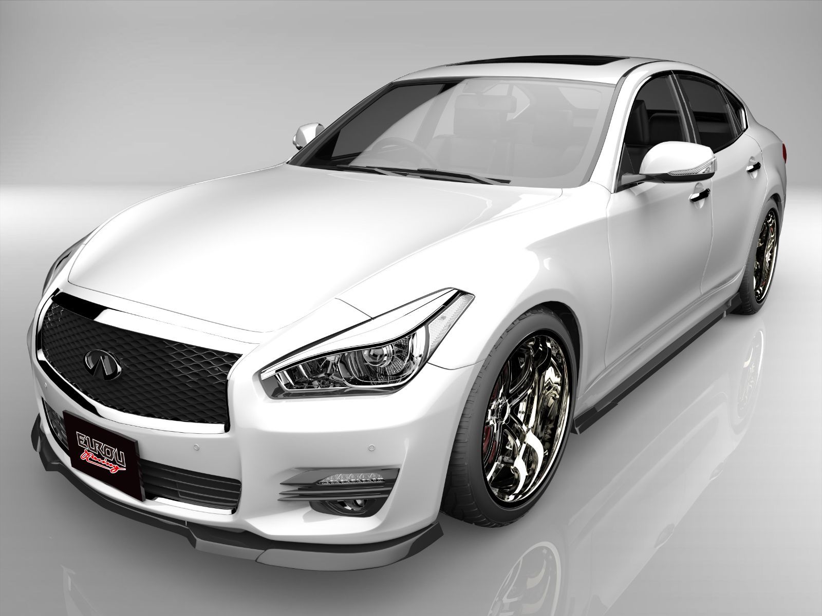 フーガ Y51 後期 フロントアンダースポイラー - メルカリ