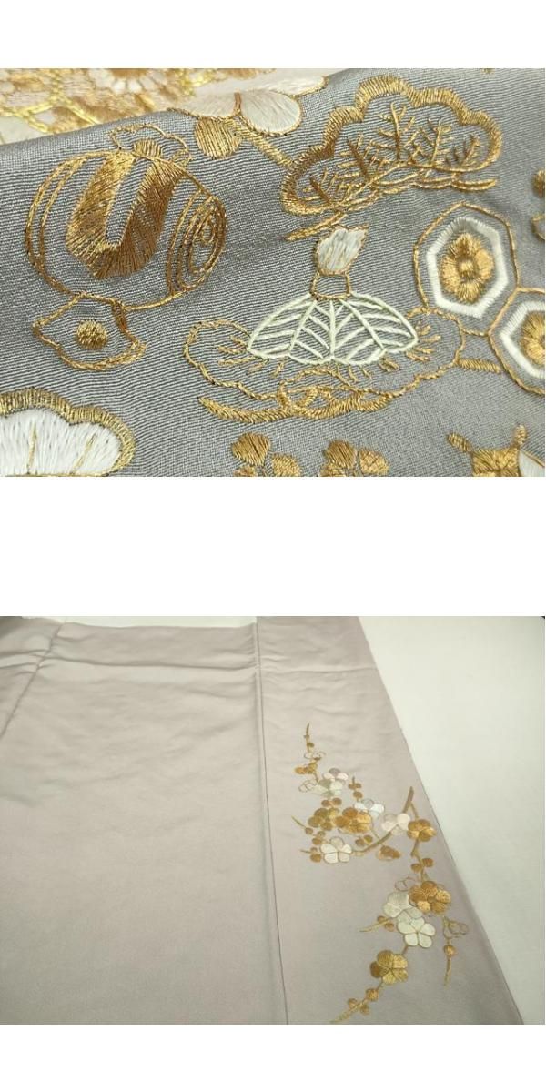 平和屋本店■極上　中国三大刺繍　相良刺繍　総刺繍　訪問着　宝尽くし　枝花文　淡紅藤色地　逸品　DZAB0188kh5 平和屋本店□極上 中国三大刺繍 相良刺繍 総刺繍 訪問着 宝尽くし 枝花