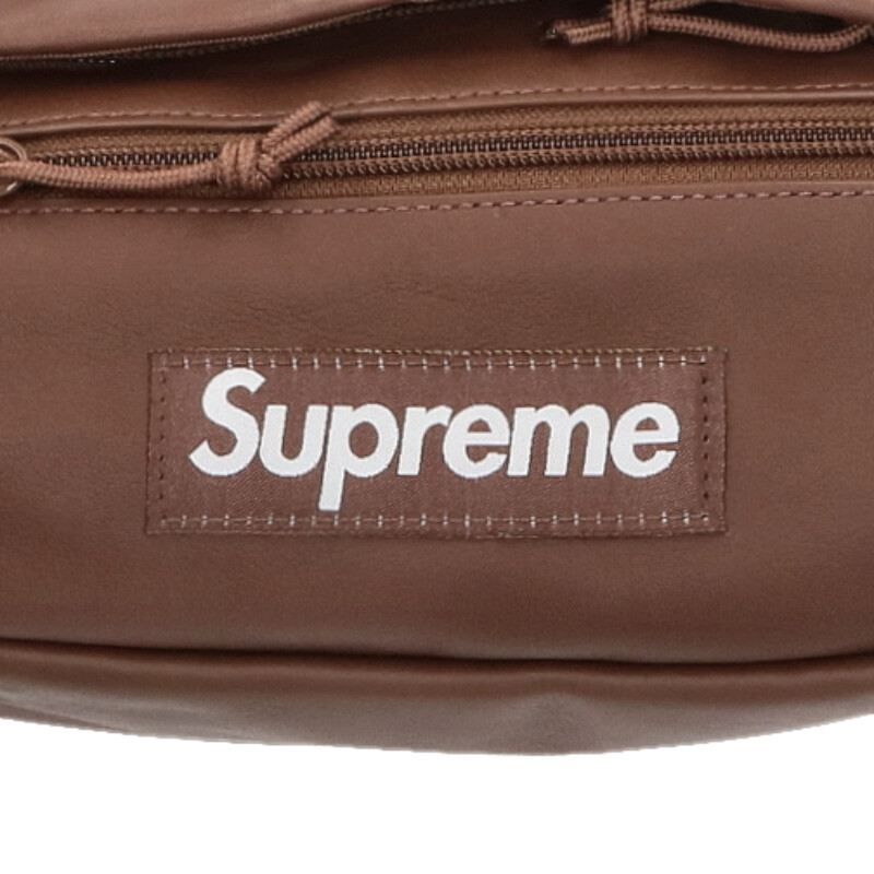 Bag ボックスロゴレザーウエストバッグ