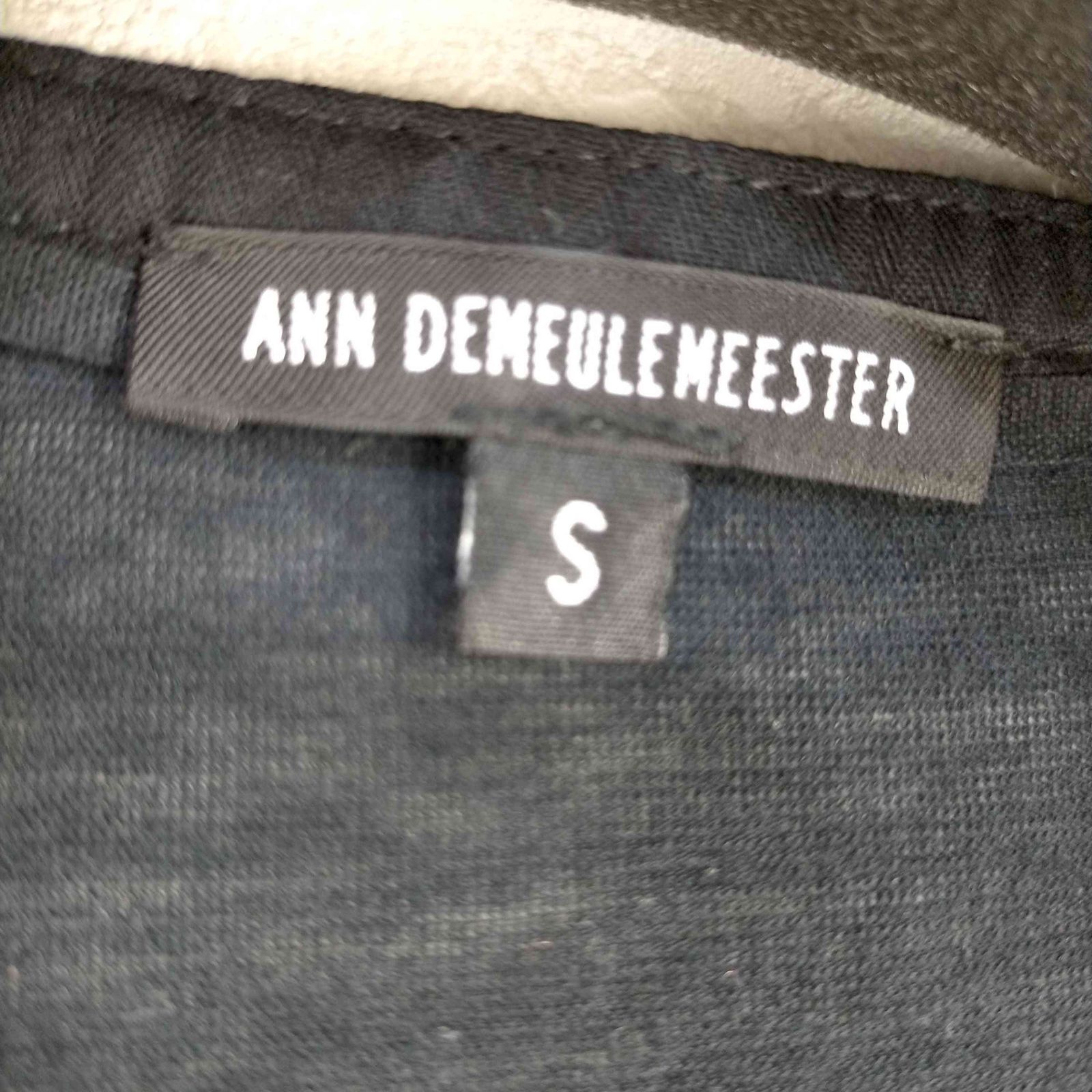 ANN DEMEULEMEESTER ブラックカーディガン XS ANN DEMEULEMEESTER ブラックカーディガン XS