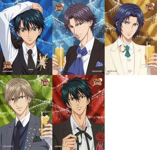 中古】キャラカード(キャラクター) 新テニスの王子様 生ブロマイド(5枚