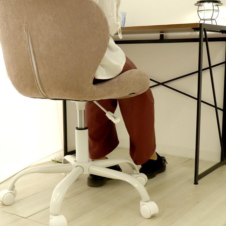 【送料無料・新品未使用】デスクチェア　シンプル　オシャレ　コーデュロイ 送料無料・新品未使用】デスクチェアシンプルオシャレコーデュロイ