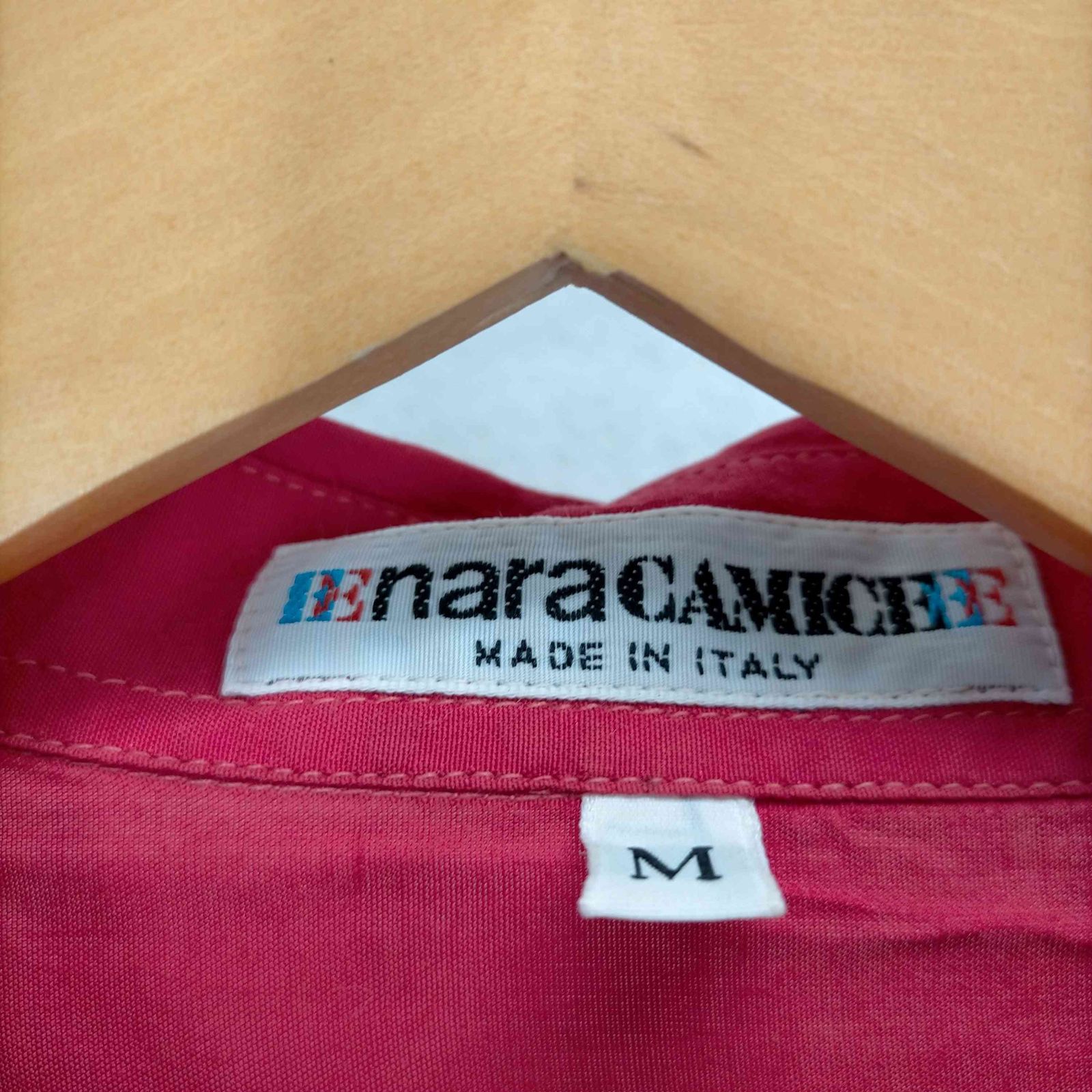 ナラカミーチェ NARA CAMICIE MADE IN ITALY フラップポケット半袖