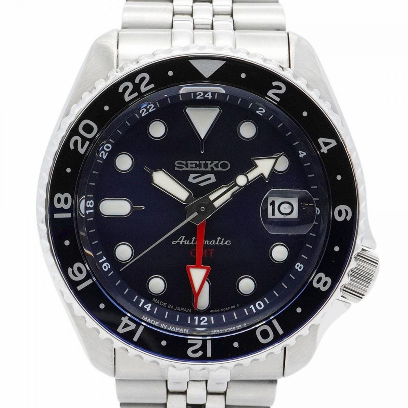 確認用⑧です!! セイコー セイコー5スポーツ 4R34-00A0 ネイビー文字盤腕時計 メンズ