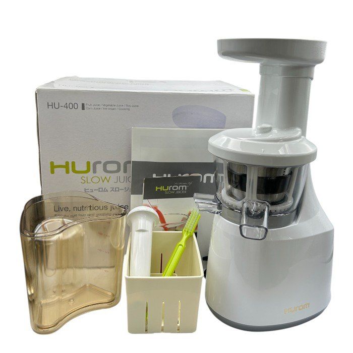 HUROM スロージューサー HU-400 未使用品　ヒューロム HUROM スロージューサーH400シリーズ ワームホワイト H400