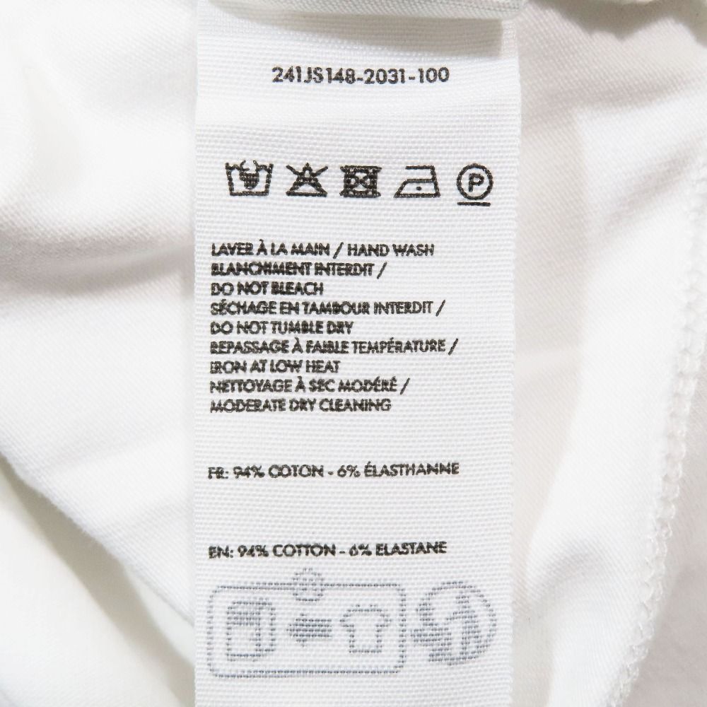 新品同様 JACQUEMUS ジャックムス クロップド Tシャツ ショート丈 カットソー 半袖 ビスチェ へそ出し トップス ホワイト XS レディース 古着 中古 新品同様 JACQUEMUS ジャックムス クロップド Tシャツ ショート