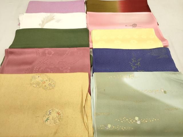 平和屋着物 和装小物 帯揚げ10枚セット 正絹 DAAV2498xg